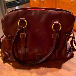 Dooney & Bourke domed florentine satchel in good to fair condition